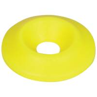 Allstar Performance Countersunk Washer - 1/4" ID - 1" OD - Plastic - Neon Yellow (Set of 10)