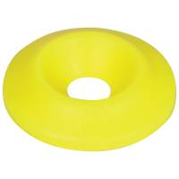 Allstar Performance Countersunk Washer - 1/4" ID - 1" OD - Plastic - Neon Yellow (Set of 50)