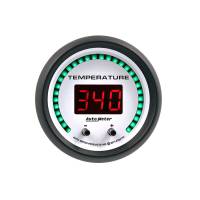 Auto Meter Phantom Elite Temperature Gauge - Digital - Electric - 60-340° F/40-170° C - 2-1/16" - White Face