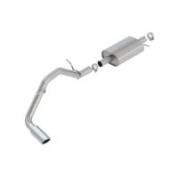 Exhaust Systems - Exhaust Systems - Cat-Back - Borla Performance Industries - Borla S-Type Exhaust System - Single Side Exit - 2.75" Diameter - 4" Polished Tip - Stainless - Natural - Ford Ranger 2019