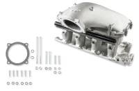 Holley Hi-Ram EFI Intake Manifold - 105 mm Throttle Body Flange - Tunnel Ram - Fuel Rails Included - Aluminum - Natural - 351W - Small Block Ford