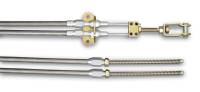 Lokar Parking Brake Cable - Cut-To-Fit - Braided Stainless Housing - Natural - Universal