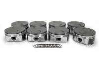 KB Performance Piston Set - 4.065" Bore - 1.5 x 1.5 x 2.5 mm Ring Grooves - SB Chevy (Set of 8)