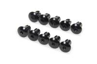 Quick Turn Fasteners and Components - Quick Turn Fasteners - Triple X Race Components - Triple X Oval Head Quick Turn Fastener - Torx - 7/16 x 0.550" Body - Black Anodize (Set of 10)