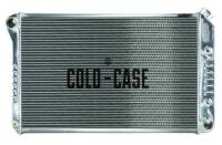 Cold-Case Aluminum Radiator - 31.5" W x 19" H x 3" D - Driver Side Inlet - Passenger Side Outlet - Polished - Automatic - GM F-Body 1970-81