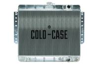 Cold-Case Aluminum Radiator - 28.75" W x 23" H x 3" D - Passenger Side Inlet - Passenger Side Outlet - Polished - GM B-Body 1961-65