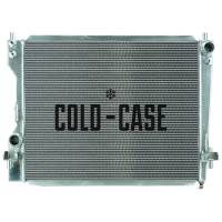 Cold-Case Aluminum Radiator - 29.25" W x 21.5" H x 2.75" D - Passenger Side Inlet - Driver Side Outlet - Polished - Ford Mustang 2005-14