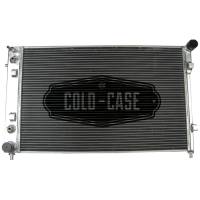 Cold-Case Aluminum Radiator - 31" W x 18" H x 3" D - Passenger Side Inlet - Driver Side Outlet - Polished - GM LS-Series - Pontiac GTO 2004