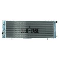 Cold-Case Aluminum Radiator - 34" W x 11" H x 2.5" D - Passenger Side Inlet - Driver Side Outlet - Polished - Jeep Cherokee XJ 1991-2001