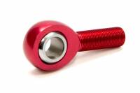 QA1  AF Series Rod End - 5/8" Bore - 5/8-18" LH Male Thread - Aluminum - Red Anodize