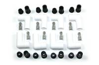 PerTronix Spark Plug Boot/Terminal Kit - 8 mm - Ceramic - White - 90° (Set of 8)
