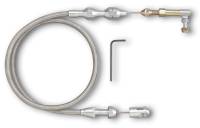 Throttle Cables, Linkages, Brackets and Components - Throttle Cables - Lokar - Lokar Hi-Tech Throttle Cable - 2 Ft. Long - - Braided Stainless Housing