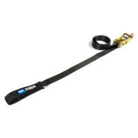 Mac's Awning/Canopy Cinch Strap Tie Down Strap - Quick Release Ratchet - 2" Wide x 12" Long - Polyester - Black