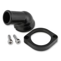Mr. Gasket Water Neck - 60° - 1-1/2" ID Hose - Swivel - O-Ring - - Black Anodize - GM LS-Series