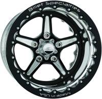 Billet Specialties Street Lite Wheel - Black 15X10 4.5" - Back Spacing