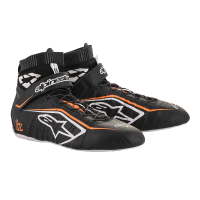 Alpinestars Tech-1 Z v2 Shoe - Black/White/Orange Fluo - Size 13
