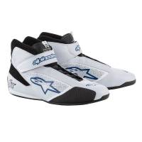 Alpinestars Tech-1 T Shoe - Silver/Blue - Size 7