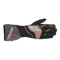 Safety Equipment - Racing Gloves - Alpinestars - Alpinestars Tech 1-ZX v2 Glove - Black/Anthracite/Red - Size S