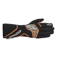HOLIDAY SALE! - Racing Glove Holiday Sale - Alpinestars - Alpinestars Tech 1 Race v2 Glove - Black/Orange Fluo - Size L