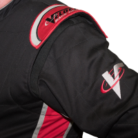 Velocity Race Gear - Velocity 1 Sport Suit - Black/Red - Large - Image 4