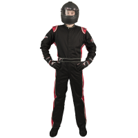 Velocity Race Gear - Velocity 1 Sport Suit - Black/Red - XX-Large - Image 2