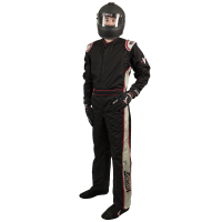 Velocity Race Gear - Velocity 1 Sport Suit - Black/Silver - Medium/Large - Image 1