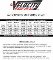 Velocity Race Gear - Velocity 1 Sport Suit - Black/Silver - Medium/Large - Image 7