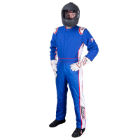 Velocity Race Gear - Velocity 5 Patriot Suit - Blue/White/Red - Small - Image 2