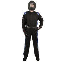 Velocity Race Gear - Velocity 5 Race Suit - Black/Blue - Medium - Image 3