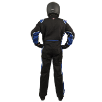 Velocity Race Gear - Velocity 5 Race Suit - Black/Blue - Medium - Image 4