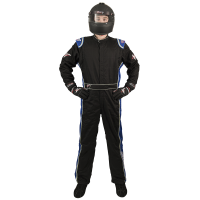 Velocity Race Gear - Velocity 5 Race Suit - Black/Blue - XXX-Large - Image 2