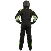 Velocity Race Gear - Velocity 5 Race Suit - Black/Fluo Green - Large - Image 4