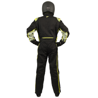 Velocity Race Gear - Velocity 5 Race Suit - Black/Fluo Yellow - Large - Image 4