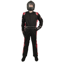 Velocity Race Gear - Velocity 5 Race Suit - Black/Red - Large - Image 2