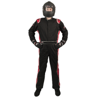Velocity Race Gear - Velocity 5 Race Suit - Black/Red - Large - Image 3