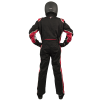 Velocity Race Gear - Velocity 5 Race Suit - Black/Red - Medium/Large - Image 4
