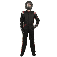 Velocity Race Gear - Velocity 5 Race Suit - Black/Silver - Large - Image 3