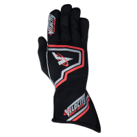 Velocity Race Gear - Velocity Fusion Glove - Black/Silver/Red - Large - Image 2