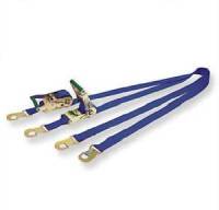 Tie-Down Straps and Components - Ratchet Tie-Down Straps - Simpson Performance Products - Simpson Ratchet Tie-Downs - (Set of Two) - Blue
