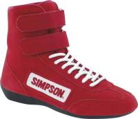Shop All Auto Racing Shoes - Simpson Hightop -$102.95 - SALE $92.66 - Simpson - Simpson Hightop Shoe - Red - Size 10