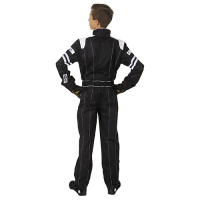 Simpson Performance Products - Simpson Legend II Youth Racing Suit - Black / White - Small - Image 2