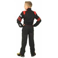 Simpson - Simpson Legend II Youth Racing Suit - Black / Red - Large - Image 2