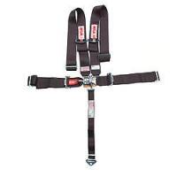 Simpson 5 Point Latch & Link Restraint System - 55" Wrap Around Seat Belt - Pull Down - Individual Harness - Wrap Around - Black