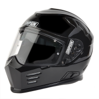 Helmet Shields and Parts - Simpson Shields & Accessories - Simpson Performance Products - Simpson Ghost Bandit Helmet - Gloss Black - Small