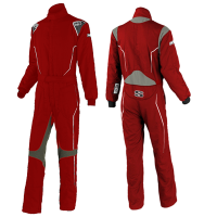 Simpson Helix Suit - Red/Gray - Small