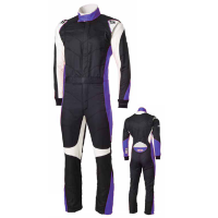 Simpson Six O Racing Suit - Black/Blue - X-Large