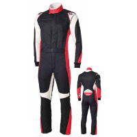 Simpson Six O Racing Suit - Black/Red - Small
