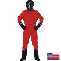Racing Suits - Drag Racing Suits - Simpson - Simpson Drag One Drag Racing Jacket w/ Built-In Arm Restraints (Only) - SFI 15 Approved - Red - Medium