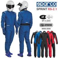 Sparco - Sparco Sprint RS-2.1 Suit - Black - Size: Euro 60 - Image 9