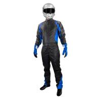 K1 RaceGear Suits - K1 RaceGear Precision II Suit - $759.99 - K1 RaceGear - K1 RaceGear Precision II Race Suit - Black/Blue - Size: 2X-Large / Euro 64
